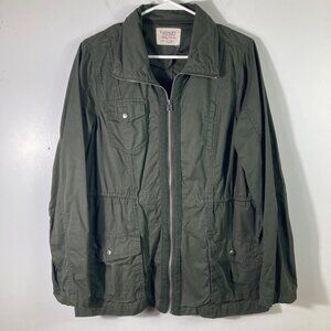 Womens Ashley‎ by 26 International Utility Jacket Army Green L